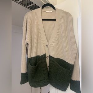 Lush color block cardigan